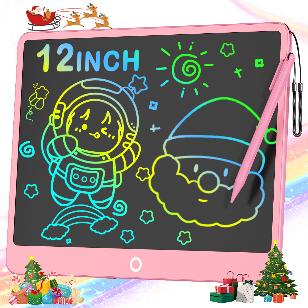 Xueyu 12 Inch LCD Writing Tablet for Toddlers, Learning Toy, Reusable Drawing Pad