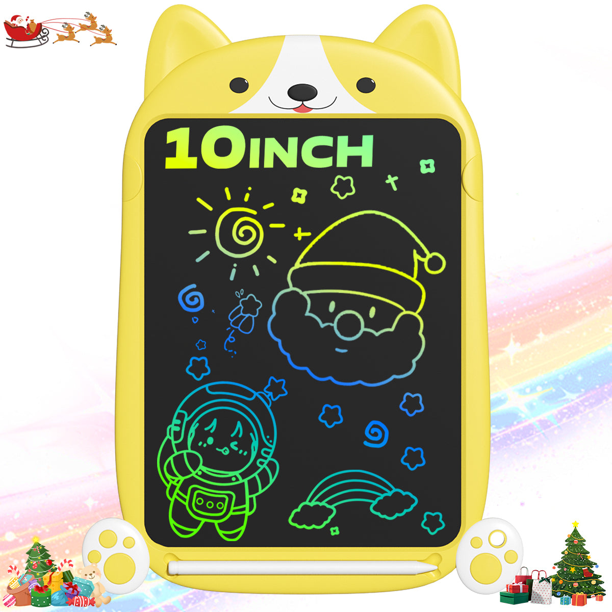 LCD Writing Tablet, Doodle Boards for Kids, Colorful Toddler Doodle Board Drawing Tablet, Erasable Reusable Drawing Pads, Educational and Learning Toys for Kids
