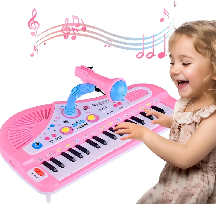 Xueyu Baby Piano Toy for Kids, 37 Keys Musical Piano for Children with Microphone, Musical Instrument Toys Gifts for Toddlers Boys Girls, Birthday Christmas Gift