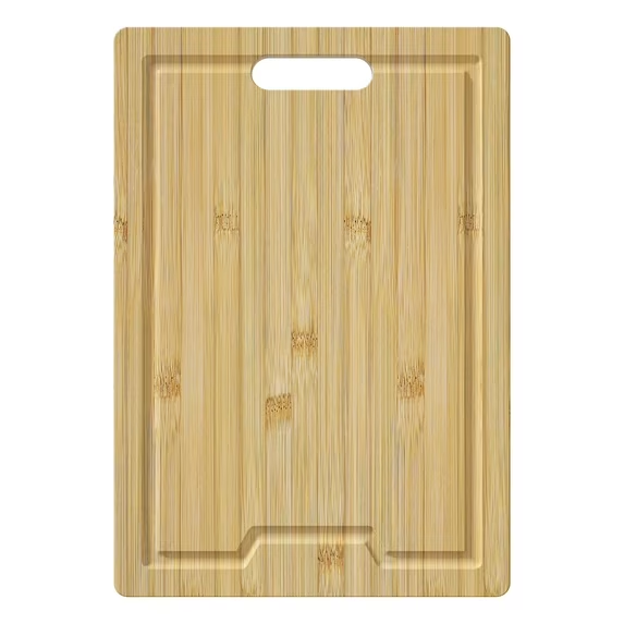 Large Wood Cutting Board, 15.75" Bamboo Cutting Boards for Kitchen with Juice Groove and Handles, Cutting Boards for Kitchen