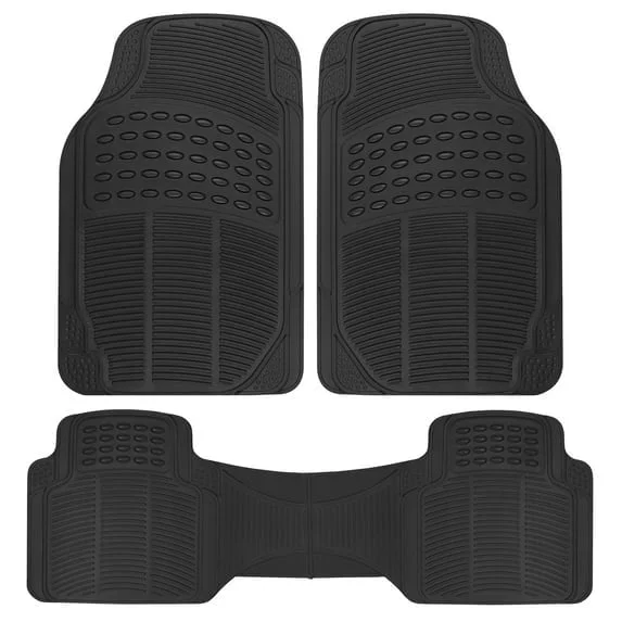 Xueyu Floor Mats, 3-Piece All-Weather Car Mat with Universal Fit Design, Durable Car Floor Mats with Capture Ridges, Waterproof for Cars Trucks SUV