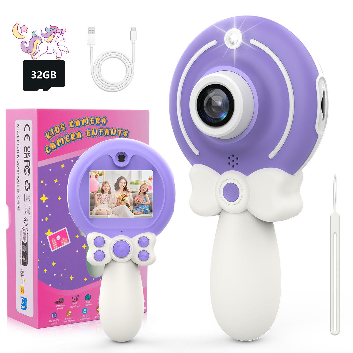 Kids Camera Toys for 3-8 Year Old Girls Boys,Children Digital Video Camcorder Camera