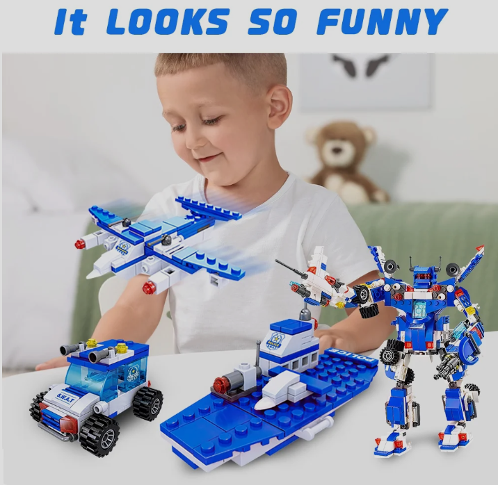 51-in-1 Robot Building Kit 700PCS for Kids STEM Building Toys Erector Set for Kids Engineering STEM Projects Construction Blocks Toys Gifts for Age 6+ Year Old