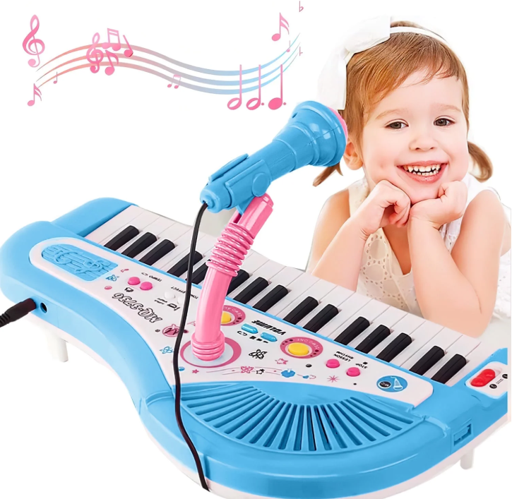 Xueyu 37 Keys Piano Keyboard, Baby Piano for Kids with Microphone, Educational Keyboard Musical Instrument Toys for Toddlers Boys Girls, Birthday Christmas Gifts
