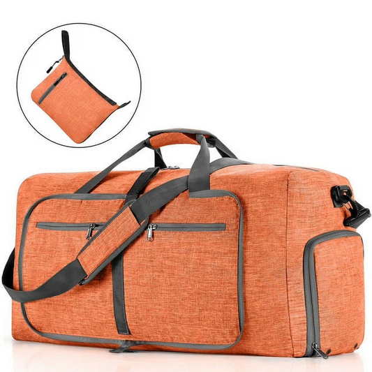XUEYU 24"Large Travel Duffle Bag,65L Folde Travel Duffel Bag w/ Compartment