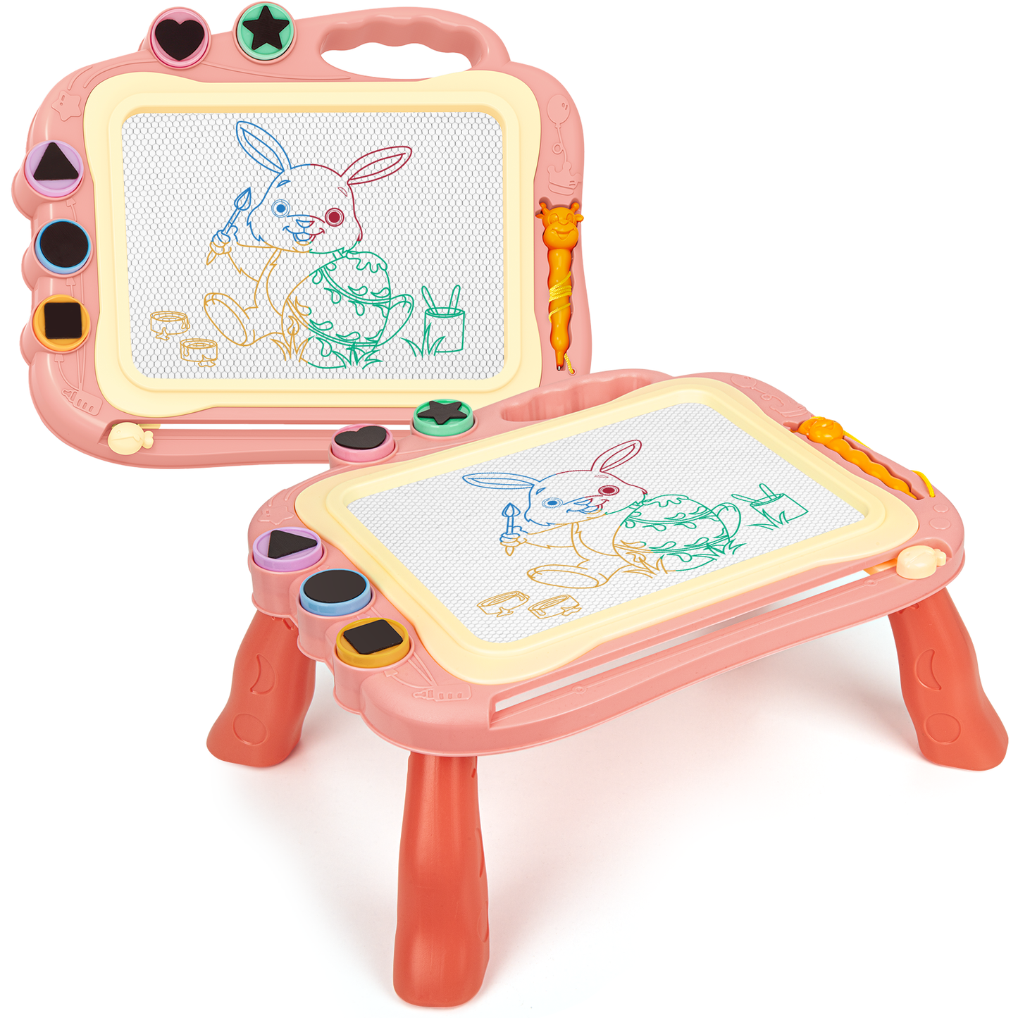 XUE000MDB002PK Xueyu Toys for 3 Year Old, Magnetic Drawing Board, Toddler Girl Boy Toy, Large Writing Doodle Board, Educational Learning Baby Toy for Birthday Best Gift (Pink)