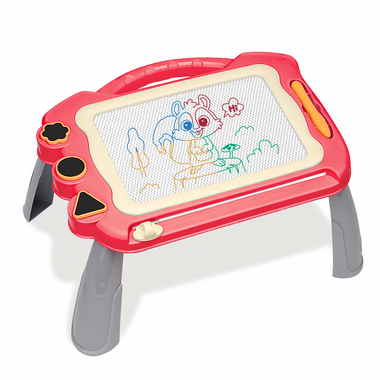 XUE000MDB001RE Xueyu Toddler Toys, Magnetic Drawing Board for Girls Boys, Erasable Doodle Board, Learning Toy for Toddler 1 2 3, Birthday Christmas Stocking Gifts (Red)