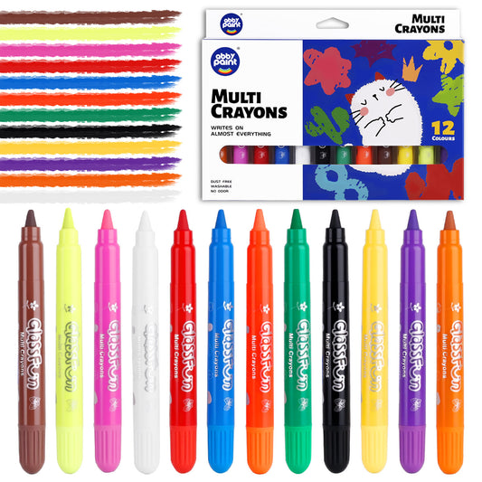 XUEYU 12 Color Twist Crayons for Toddlers, Tempera Crayon Sticks, Washable Crayons with Storage Bucket, Super Quick Drying Gift for Boys and Girls