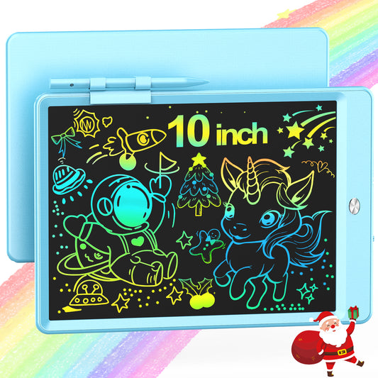 LCD Writing Tablet for Kids, 10 Inch Toddler Toys Doodle Board Drawing Pad, Reusable Educational and Learning Drawing Tablet Toys Christmas Birthday Gift for Boys Girls 3 4 5 6 7Years Old