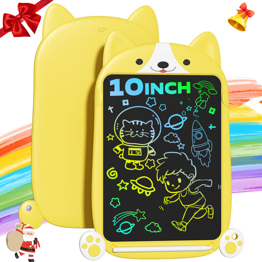 LCD Writing Tablet Doodle Board, Colorful Drawing Pad for Kids, Mess Free Coloring for Toddlers, Educational Birthday Toys Gifts for 3-9 Year Old Girls Boys