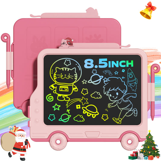 LCD Writing Tablet Doodle Board, Colorful Drawing Pad for Kids, Mess Free Coloring for Toddlers, Educational Birthday Toys Gifts for 3-9 Year Old Girls Boys