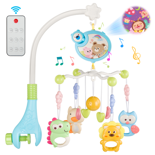 Baby Mobile Toys, Music Mobile Hanging Toys,Hanging Rotating Rattles with Light
