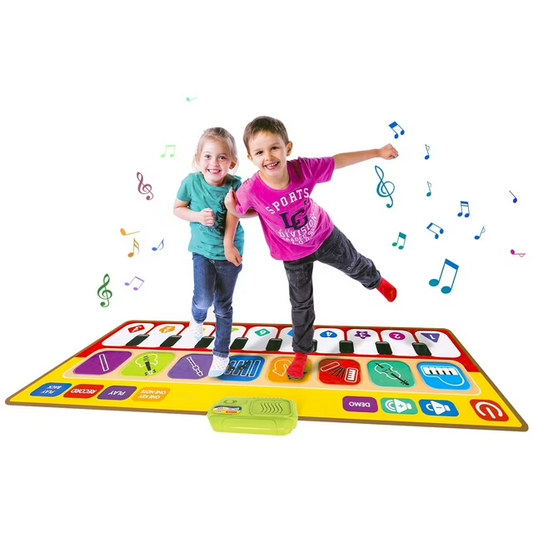 Piano Mat, Musical Keyboard Floor Playmat for Toddlers Electronic Music Touch Play Blanket Early Educational Toys for 1 2 3 4 5 Year Old Boy Girl Gifts