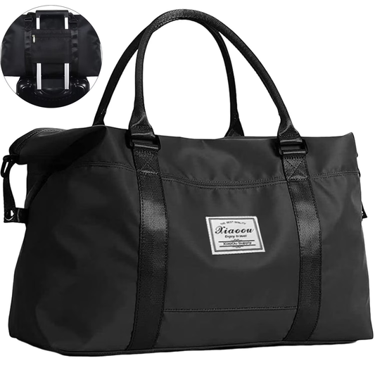 Duffle Bags Travel Duffel Bags Carry On Bag 40L Weekender Luggage Tote Equipment Bag with Wet Pocket, Foldable Water-Resistant Gym Travel Bag for Men Women, Black