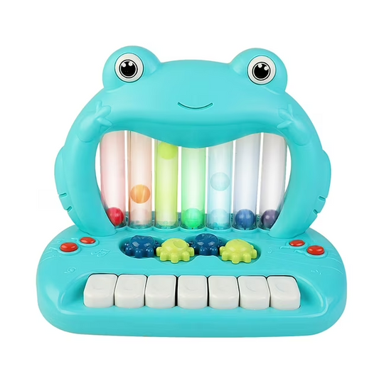Blowing Ball Frog Piano, Musical Toy Keyboard, Play Piano, Songs, Sounds, Lights, Musical Instrument for Toddlers, 1 2 3 4 5 Year Old Boy Girl Birthday Gifts