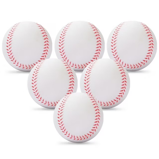 Foam Baseballs 6 Pack, Soft Baseballs for Indoor or Outdoor Play, Training Ball for Safe Throwing, Catching and Batting Practice, Baseballs for Kids