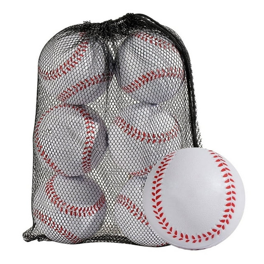 Foam Training Baseball 12 Pack, Soft Baseballs Training Ball for Safe Throwing, Catching and Batting Practice, Perfect for Hitting and Indoor or Outdoor Play, Baseball Gifts for Boys Girls Kids